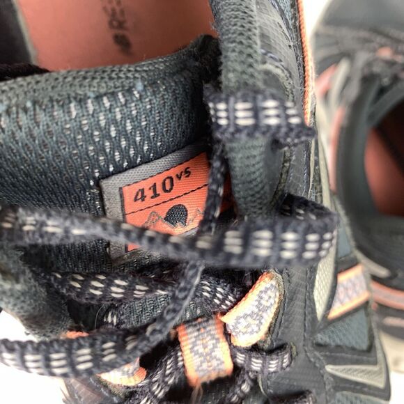 New Balance Womens 410 V5 Trail Running Shoes Gray Coral 8 B *READ WORN SOLES* - Picture 8 of 13
